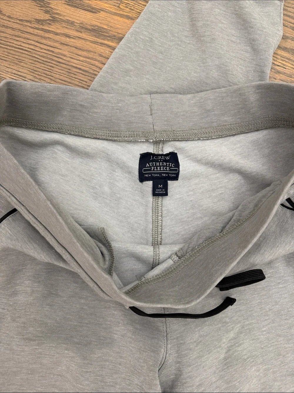 J. Crew Light Gray Jogger Sweatpants with Black Trim